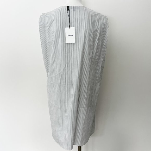 NEW THEORY $420 Flint Multi Katsu Striped Dress S Small BNWT (missing belt) - Picture 6 of 13